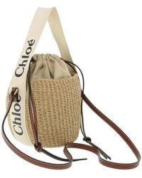 Chloé - Chloe Small Woody Shoulder Bag Straw 03-21-68-65 Auth 49911 - Lyst