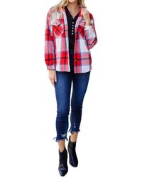 Jodifil - A Good Thing Going Plaid Shacket - Lyst