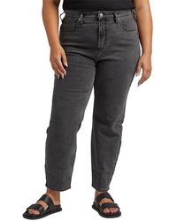Silver Jeans Co. - Plus Highly Desirable High Rise Slim Straight Leg Jeans - Lyst