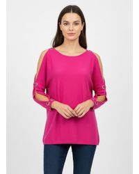 TRUEDAMES - Cable & Gauge Pullover Sweater - Lyst