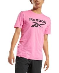 Reebok - Cotton Crew Neck Graphic T-shirt - Lyst