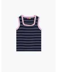 Vilagallo - Striped Punch Top - Lyst