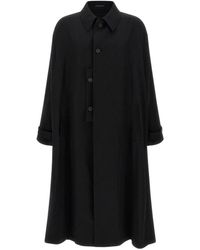 Yohji Yamamoto - Light Wool Trench Coat - Lyst