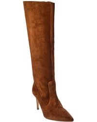 L'Agence - Lena Knee High Suede Boot - Lyst