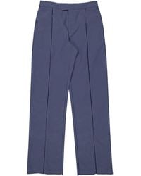 Ferragamo - Contrast Piping Straight-Leg Trousers, Brand Size 46 (Waist - Lyst