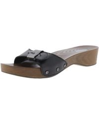 Dr. Scholls - Classic Leather Studded Slide Sandals - Lyst