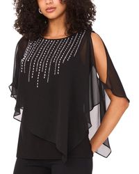 Msk - Top Sheer Beaded Detail 3/4 Split Sleeve Blouse Pal96 - Lyst