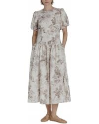 AUREUM - Toile Midi Dress - Lyst