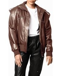 Nicole Miller - Leather Space Jacket - Lyst