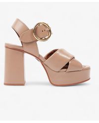 See By Chloé - Lyna Platform Sandals 105mm Leather - Lyst
