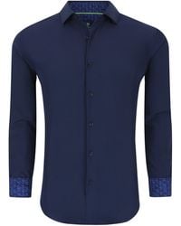 Tom Baine - Slim Fit Performance Long Sleeve Solid Button Down - Lyst