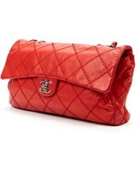 Chanel Baguette Chain Flap Jumbo - Red