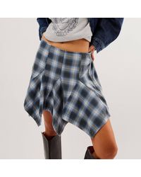 Free People - Xia Plaid Mini Skirt - Lyst