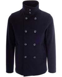 Herno - High Neck Double-Breasted Coat - Lyst