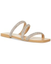 Madden Girl - Parfait Rhinestones Slip-on Slide Sandals - Lyst