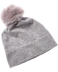 Forte - Cashmere Crystal Cashmere Hat - Lyst