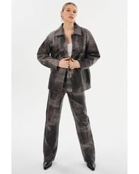 Lamarque - Presley Leather Shacket - Lyst
