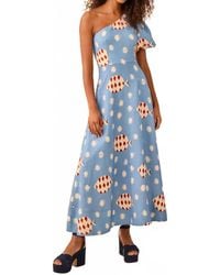 Hunter Bell - Carmen One-Shoulder Midi Dress - Lyst