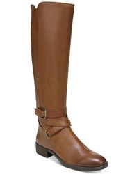 Sam Edelman - Pansy Leather Round Toe Knee-high Boots - Lyst