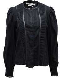 Isabel Marant - Lightweight Cotton Voile Button-Front Blouse - Lyst