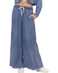 Vintage Havana - Denim Delight Wide Leg Pant - Lyst