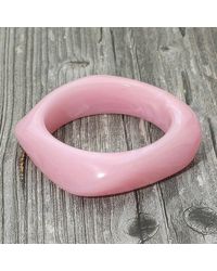 Fashnzfab - Abstract Square Celluloid Acetate Bangle Bracelet - Lyst