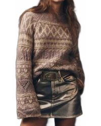 Sanctuary - Fairisle Crew Neck Sweater - Lyst
