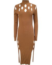 Dion Lee - Ribbed-Knit Cutout Midi Dress - Lyst