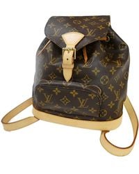 Louis Vuitton - Montsouris Mm Canvas Backpack Bag (pre-owned) - Lyst