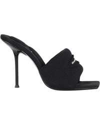 Alexander Wang - Julie Slash Knit Mule Square-Toe Polyester Mules - Lyst