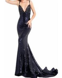 Jovani - Sequin Fitted Gown - Lyst