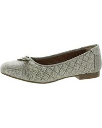 White Mountain - Bow Manmade Flat Shoes - Lyst