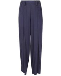 Yohji Yamamoto - High-Waisted Trousers With Wide Legs - Lyst