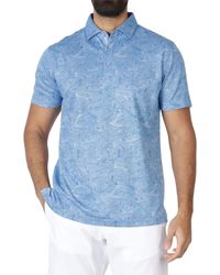 Tailorbyrd - Floral Print Luxe Pique Polo - Lyst