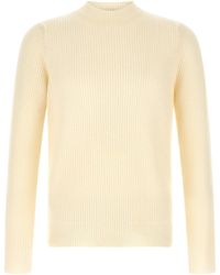 Zanone - Ribbed Knit Sweater With Crew Neckline And Structured Fit - Lyst