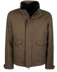 Montecore - Boxy High Collar Virgin Wool Down Jacket - Lyst