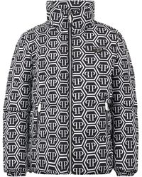 Philipp Plein - Nylon Puffer Jacket Monogram - Lyst