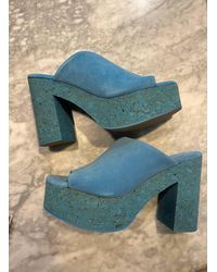 INTENTIONALLY ______ - Craze Platform Mule Heels - Lyst