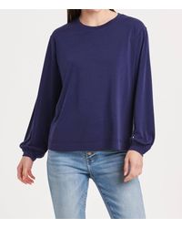 Another Love - Matilda Crewneck Long Sleeve Tee Top - Lyst
