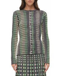 Jonathan Simkhai - The Mabel Eyelet Knit Cardigan - Lyst