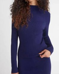 525 America - Haley Rib Mockneck Pullover - Lyst