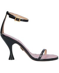 Thom Browne - 4 Bar Open-Toe Leather Pumps - Lyst