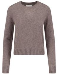 Lisa Yang - Cropped Long-Sleeve Sweater With Ribbed Cuffs - Lyst