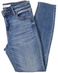 Hidden Jeans - Amelia Raw Hem Stretch Skinny Jeans - Lyst
