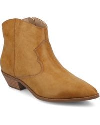 Journee Collection - Journee Taliah Medium And Wide Width Western Ankle Booties - Lyst