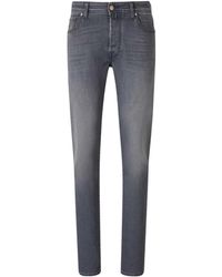 Jacob Cohen - Slim-Fit Jeans With Signature Logo Patch And Faded Wash - Lyst