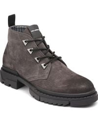 KARL LAGERFELD - Chukka Boots Suede Round Toe Ankle Zpo3751 - Lyst