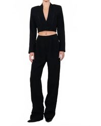NonChalant Label - Effie Cropped Blazer - Lyst