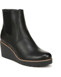 SOUL Naturalizer - Faux Leather Almond Toe Ankle Boots - Lyst