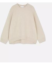 TRUEDAMES - Fashion Solid Warm Thick Loose Sweater Elegant O-Neck Long Sleeve Knitted Pullover Top Autumn Tops Jumpers - Lyst